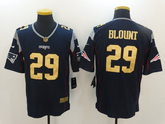 Men's New England Patriots LeGarrette Blount #29 Navy Game Jersey