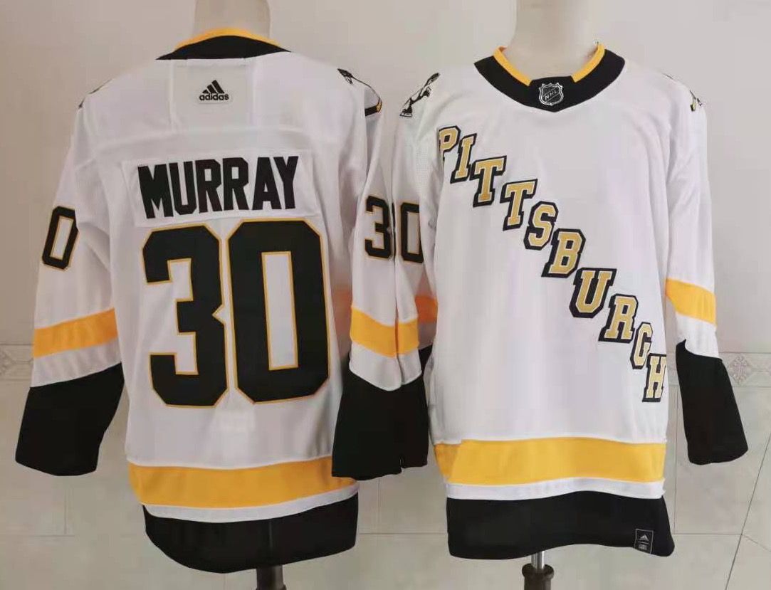 Men's Pittsburgh Penguins Matt Murray #30 White Player Jersey