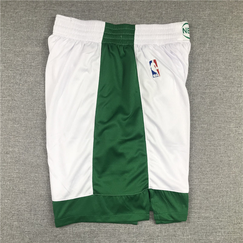 Men's Boston Celtics White/Green City Edition Basketball Shorts