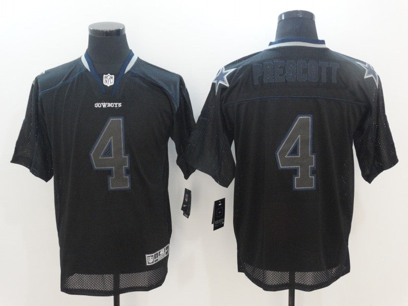 Men's Dallas Cowboys Dak Prescott #4 Black Authentic Player Game Jersey