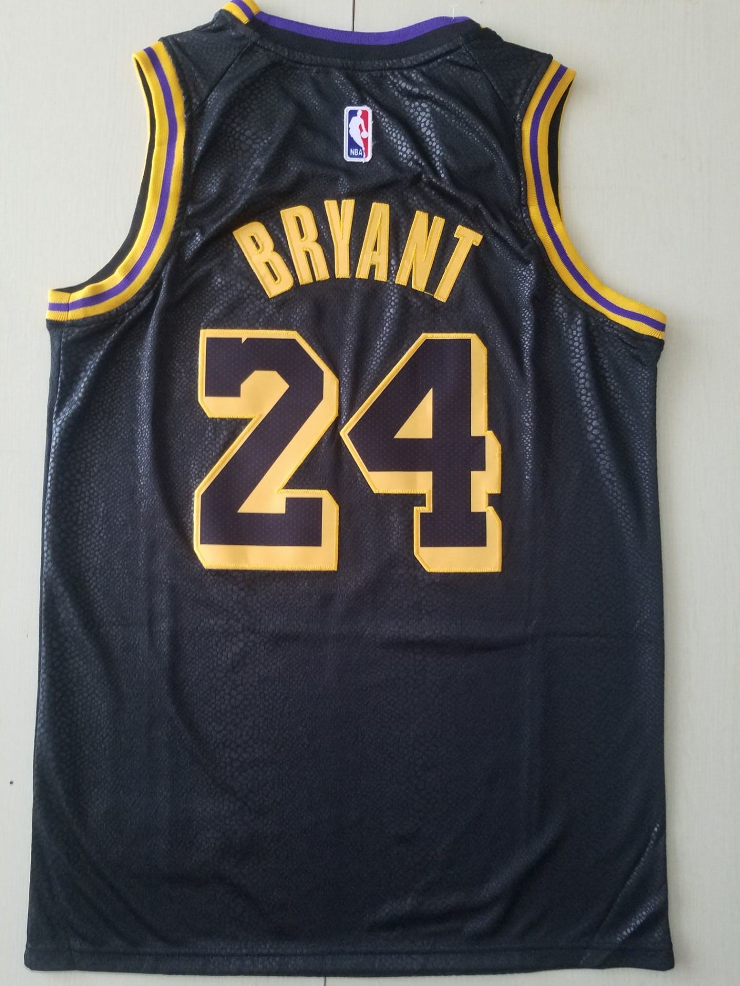 Los Angeles Lakers Kobe Bryant Black Mamba City Edition Swingman Jersey Black