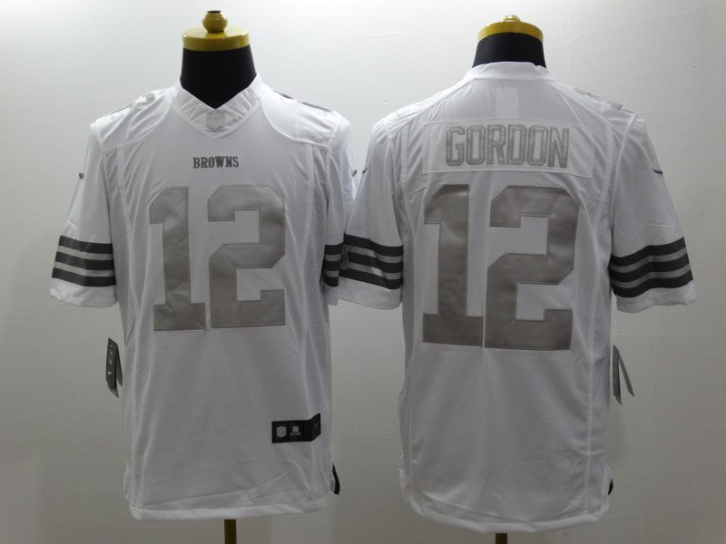 Men's Cleveland Browns Josh Gordon #12 White Game Jersey