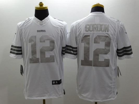 Men's Cleveland Browns Josh Gordon #12 White Game Jersey