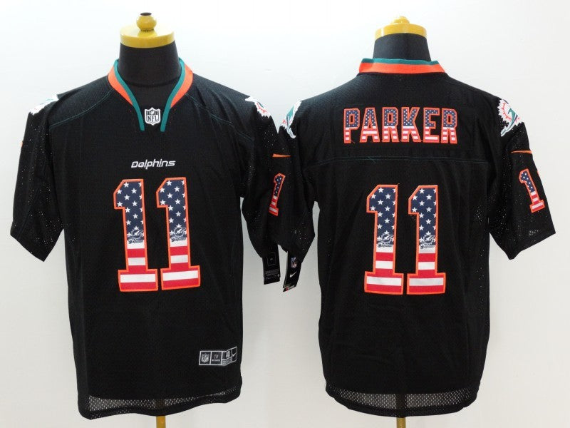 Men's Miami Dolphins DeVante Parker #11 Black Game Jersey