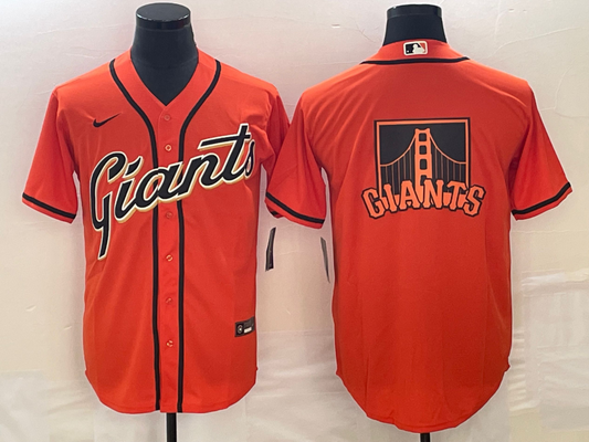 Men's San Francisco Giants Orange Replica Player Jersey