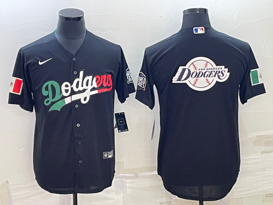 Men's Los Angeles Dodgers Black Alternate Replica Player Name Jersey