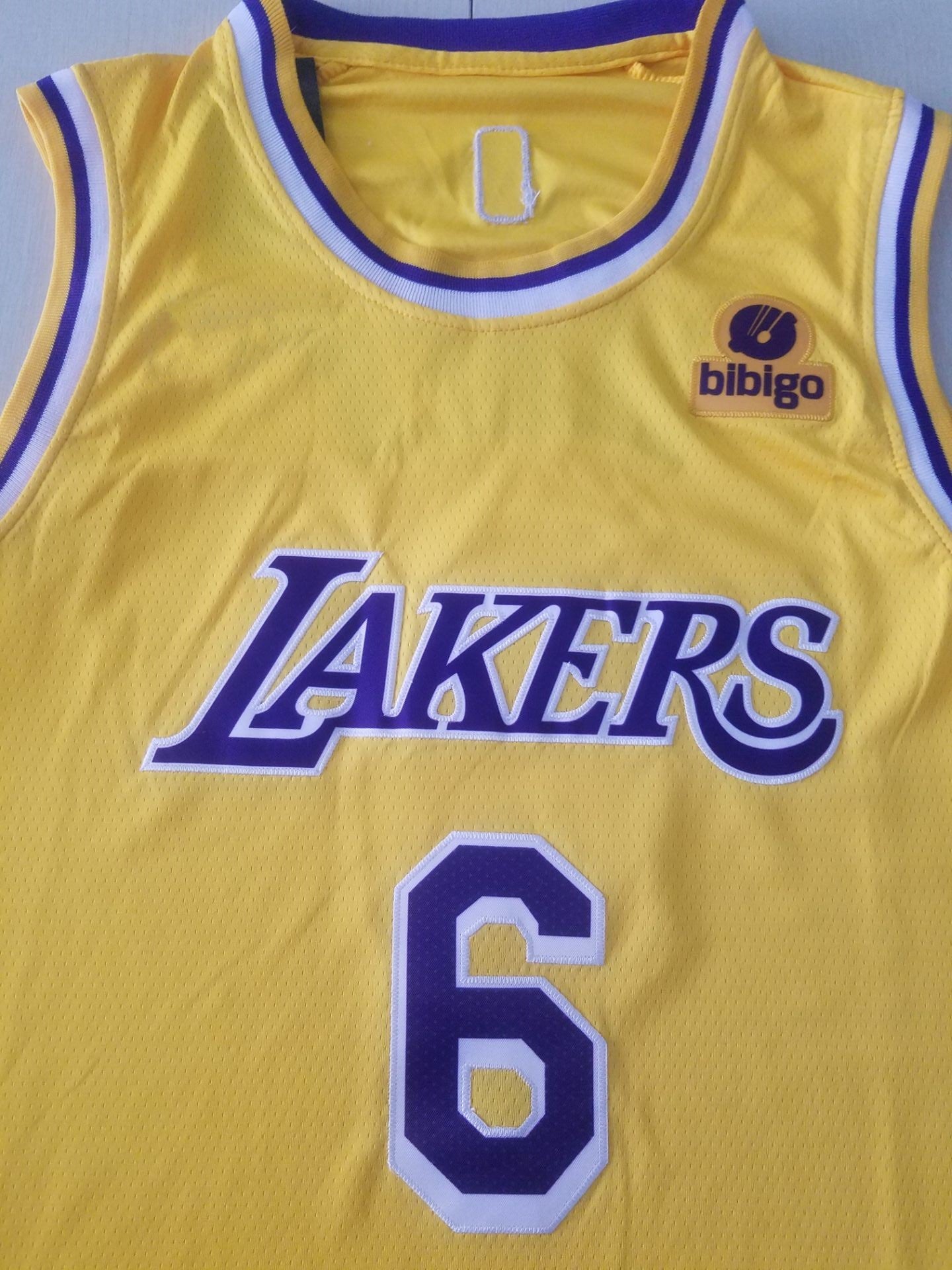 Men's Los Angeles Lakers LeBron James #6 NBA Yellow Jersey