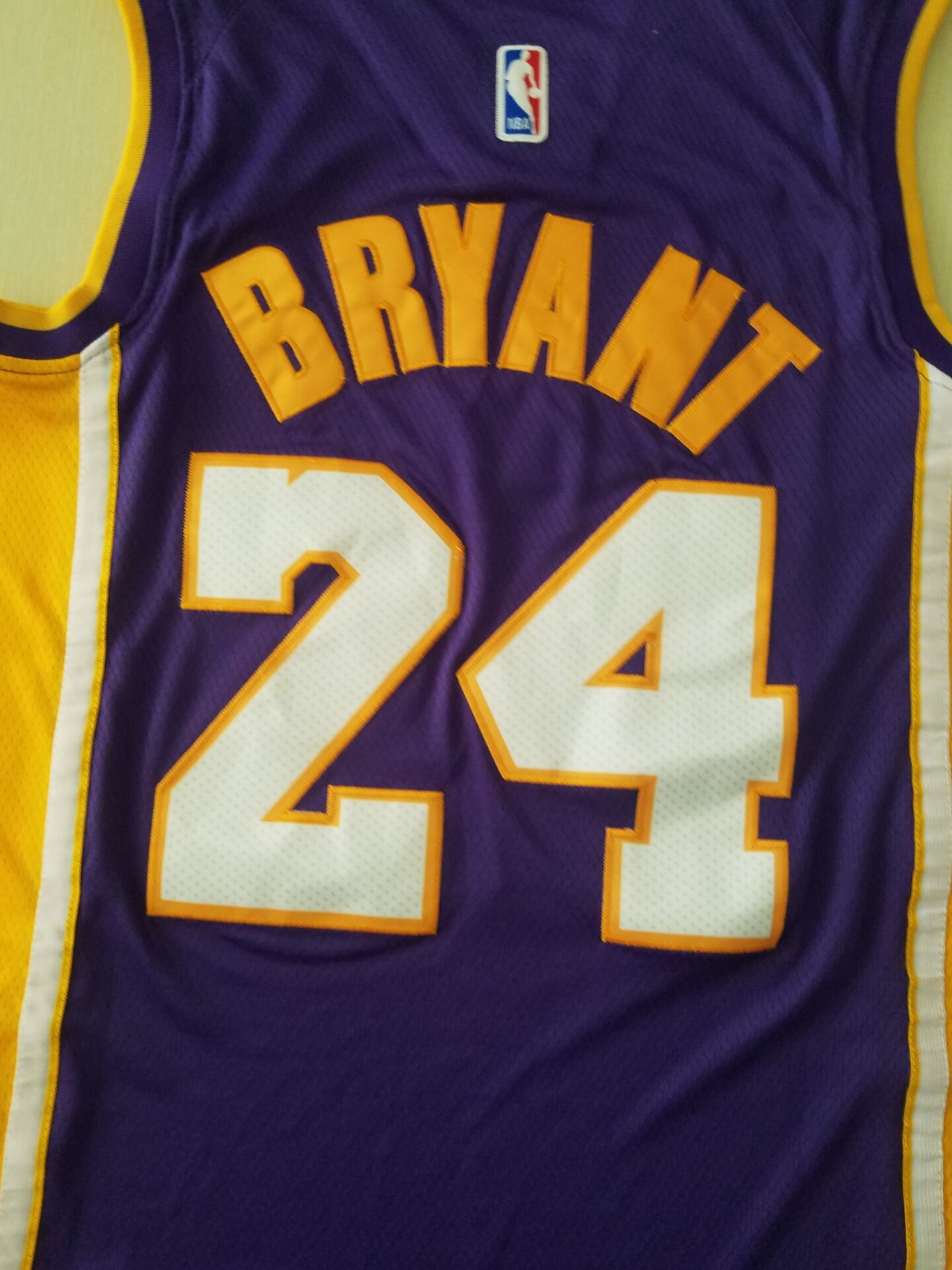 Men's Los Angeles Lakers Kobe Bryant #24 Purple Swingman Player Jersey