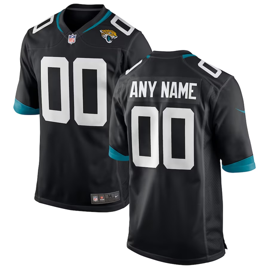 Custom Jacksonville Jaguars Black Game Jersey