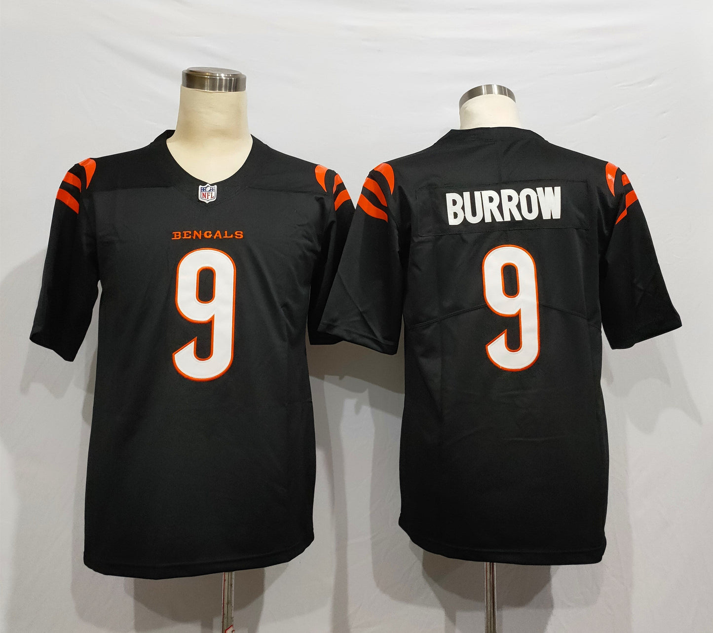 Men's Cincinnati Bengals Joe Burrow #9 Black Game Player Jersey