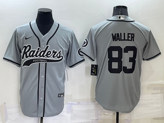 Men's Las Vegas Raiders Darren Waller #83 Gray Game Jersey Joint Edition