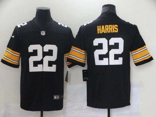 Men's Pittsburgh Steelers Najee Harris #22 Black Player Game Jersey