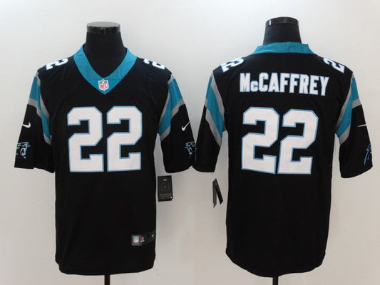 Men's Carolina Panthers Christian McCaffrey #22 Black Classic Limited Jersey