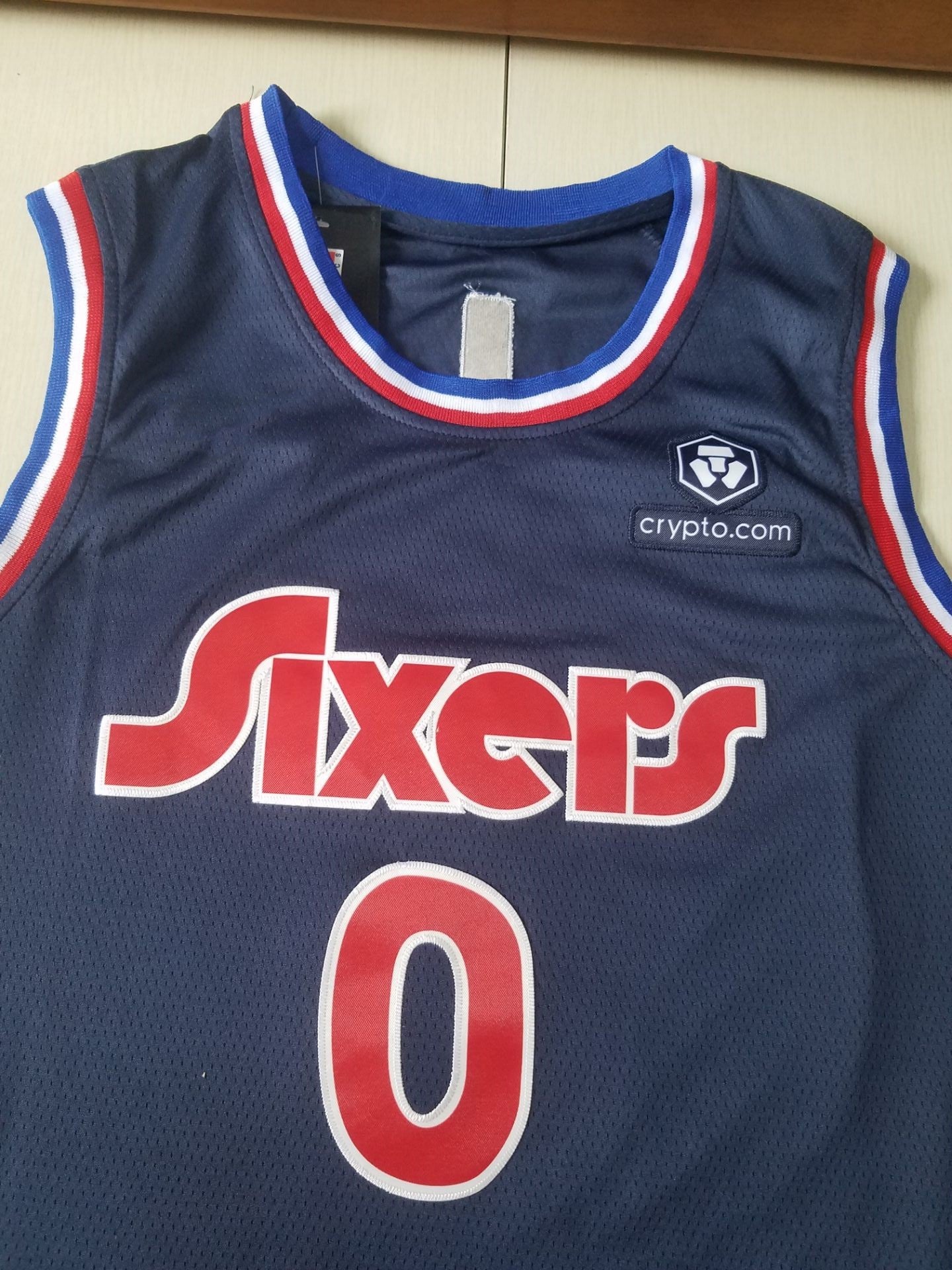 Men's Philadelphia 76ers Tyrese Maxey Navy 2021/22 Swingman Jersey City Edition