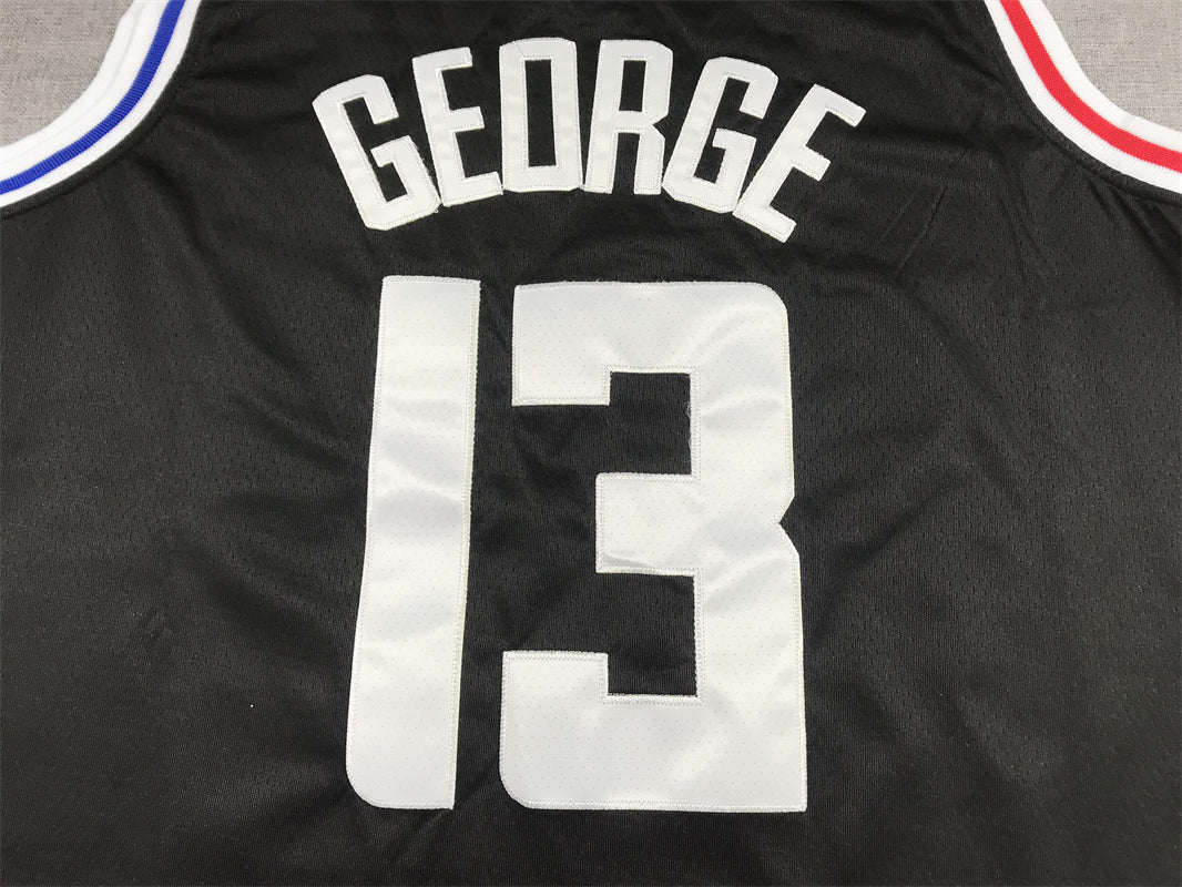 Men's LA Clippers Paul George #13 Black 2022/23 Fastbreak Jersey - City Edition