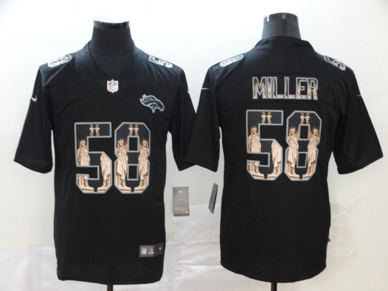 Men's Denver Broncos Von Miller #58 Black Alternate Game Jersey