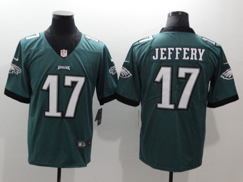 Men's Philadelphia Eagles Alshon Jeffery #17 Midnight Green Game Jersey