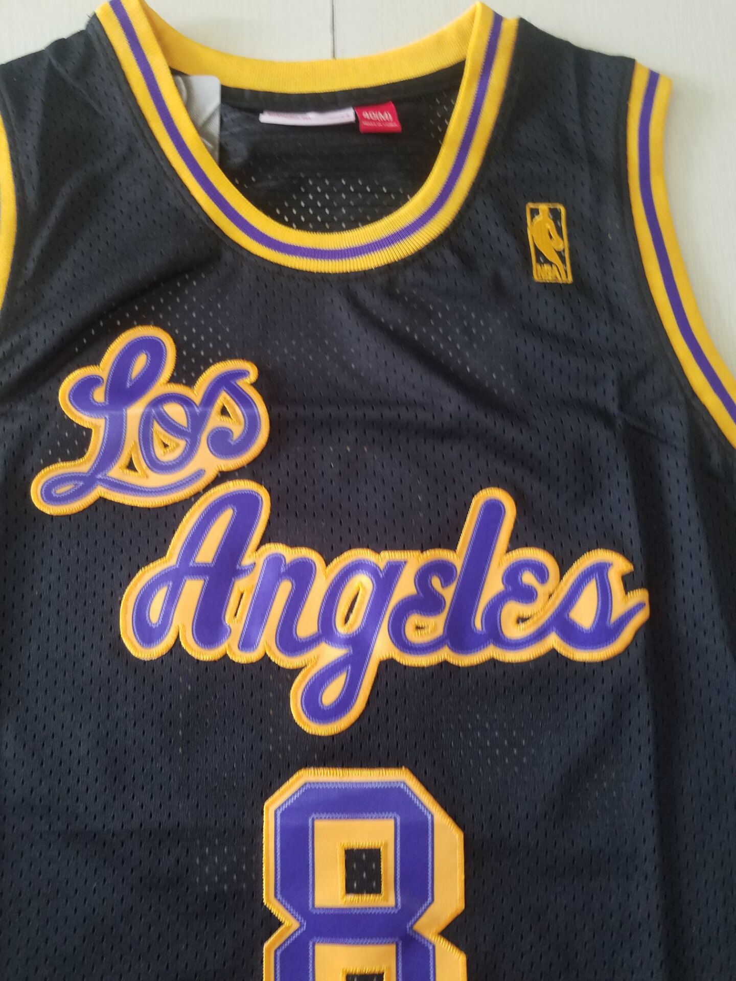 Men's Los Angeles Lakers Kobe Bryant #8 Black Classics Player Jersey