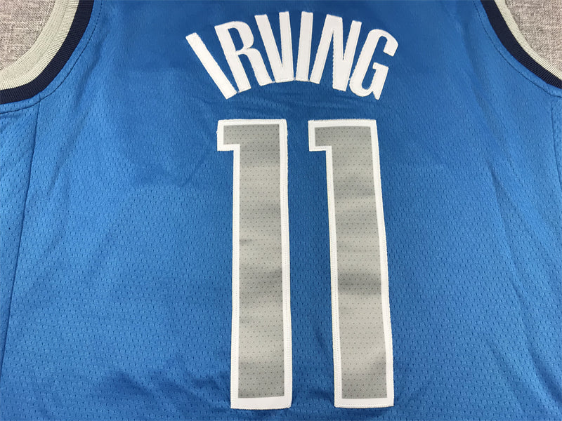 Men's Dallas Mavericks Kyrie Irving #11 Royal Fast Break Replica Jersey - Icon Edition