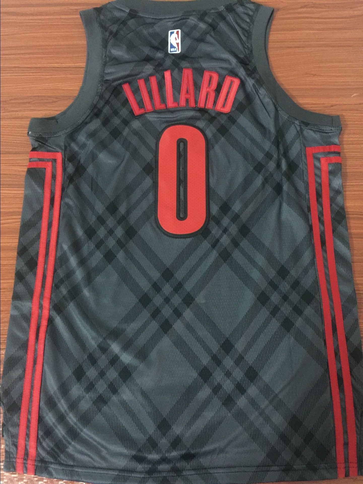 Men's Portland Trail Blazers Damian Lillard #0 Black Swingman Player Jersey