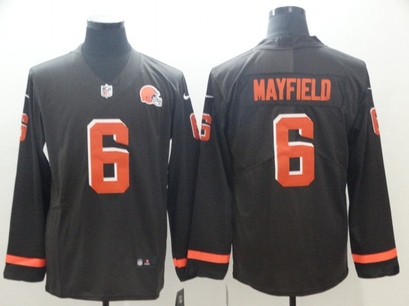 Men's Cleveland Browns Baker Mayfield #6 Brown Game Jersey