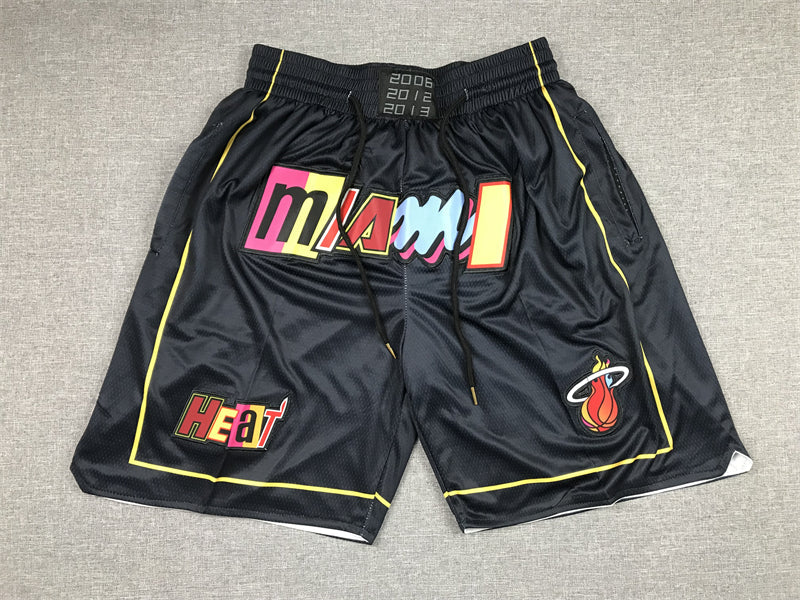 Men's Miami Heat City Edition Black Basketball Shorts