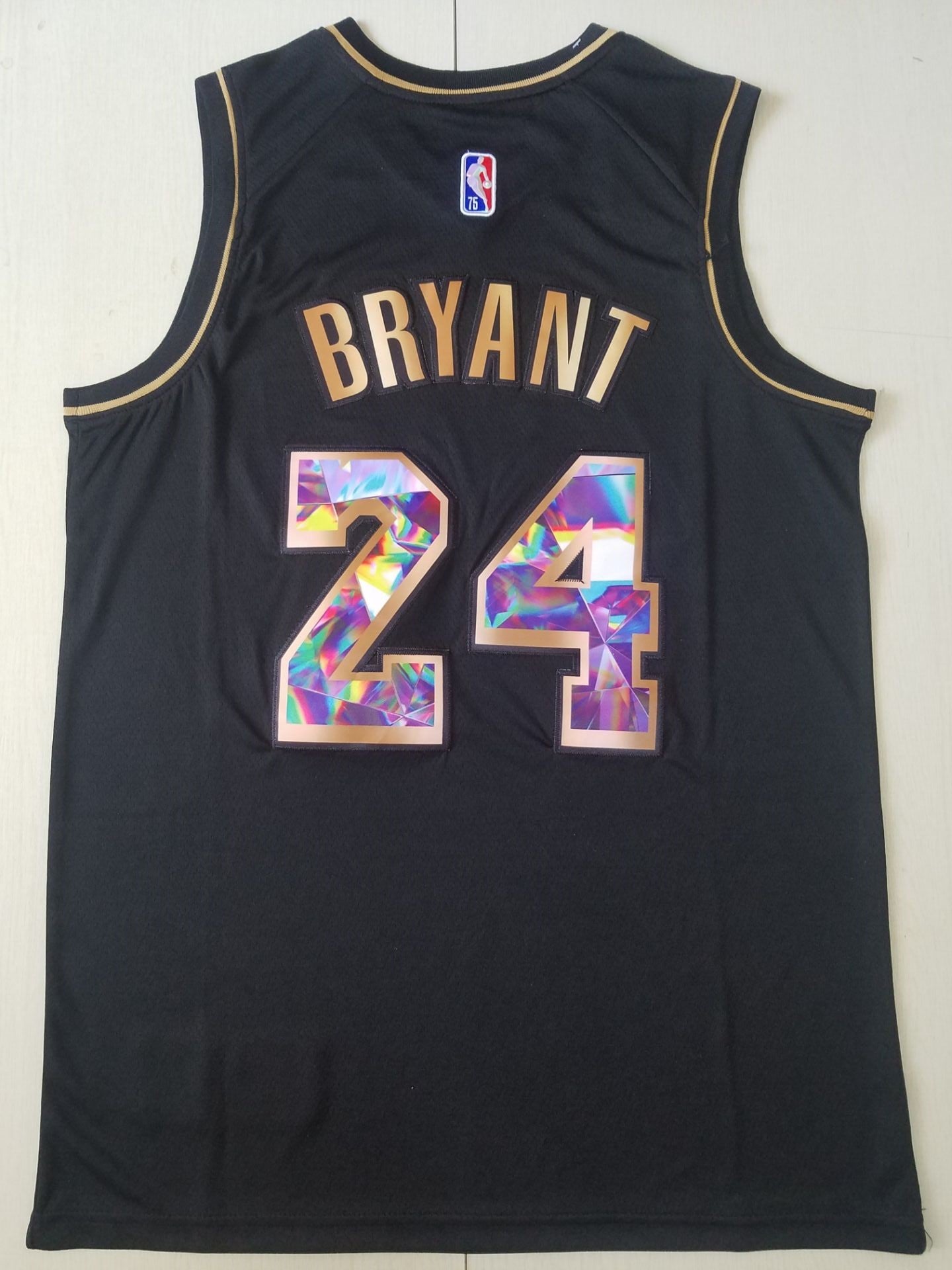 Men's Los Angeles Lakers Kobe Bryant #24 Black Swingman Jersey