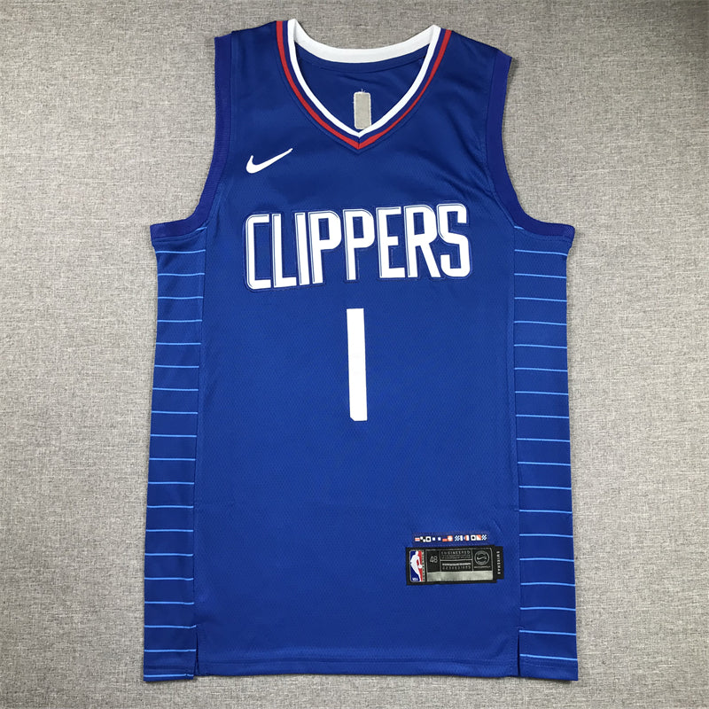 Men's LA Clippers James Harden #1 Royal Swingman Jersey - Icon Edition