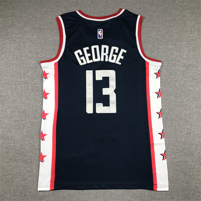 Men's LA Clippers Paul George Nike Navy 2022/23 Swingman Jersey