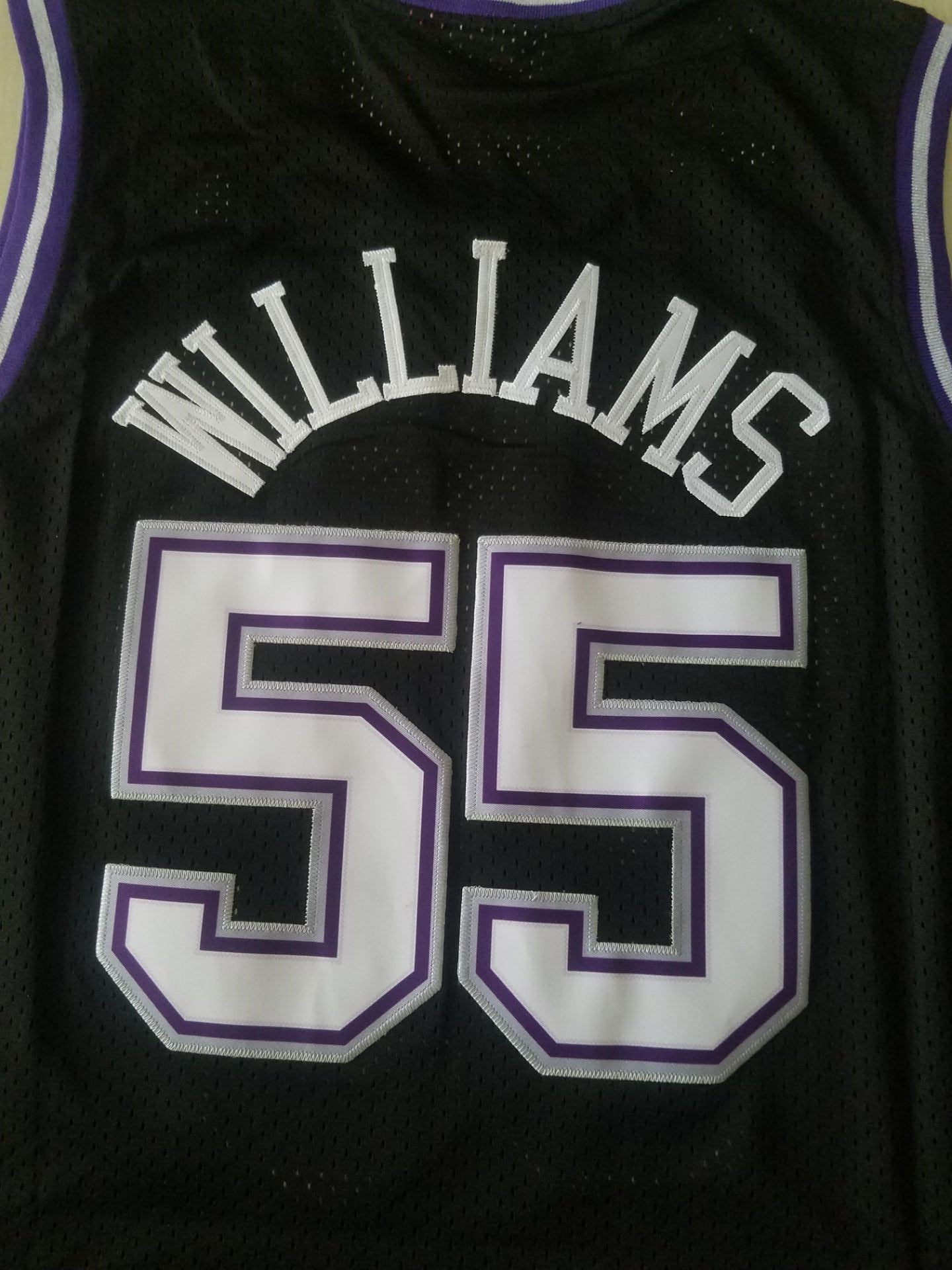 Men's Sacramento Kings Jason Williams Black Hardwood Classics Swingman Jersey