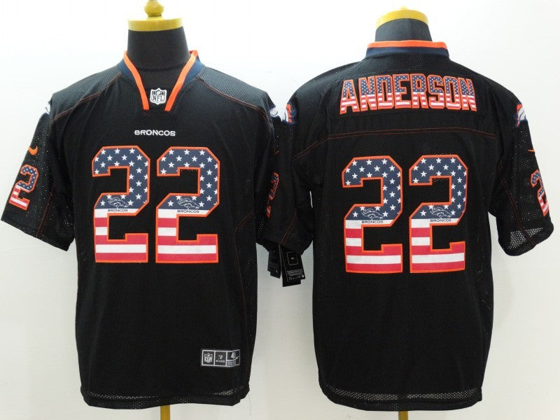 Men's Denver Broncos C.J. Anderson #22 Black Game Jersey