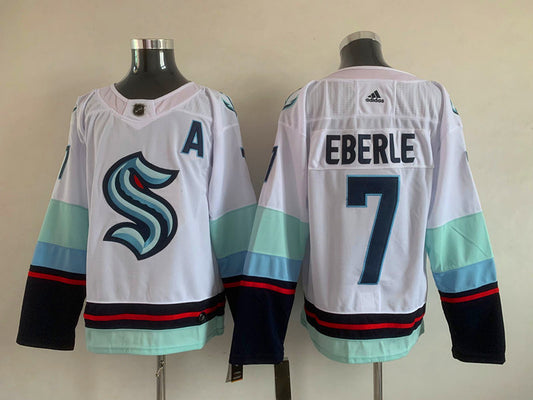 Men's Seattle Kraken Jordan Eberle #7 White Home Breakaway Player Jersey