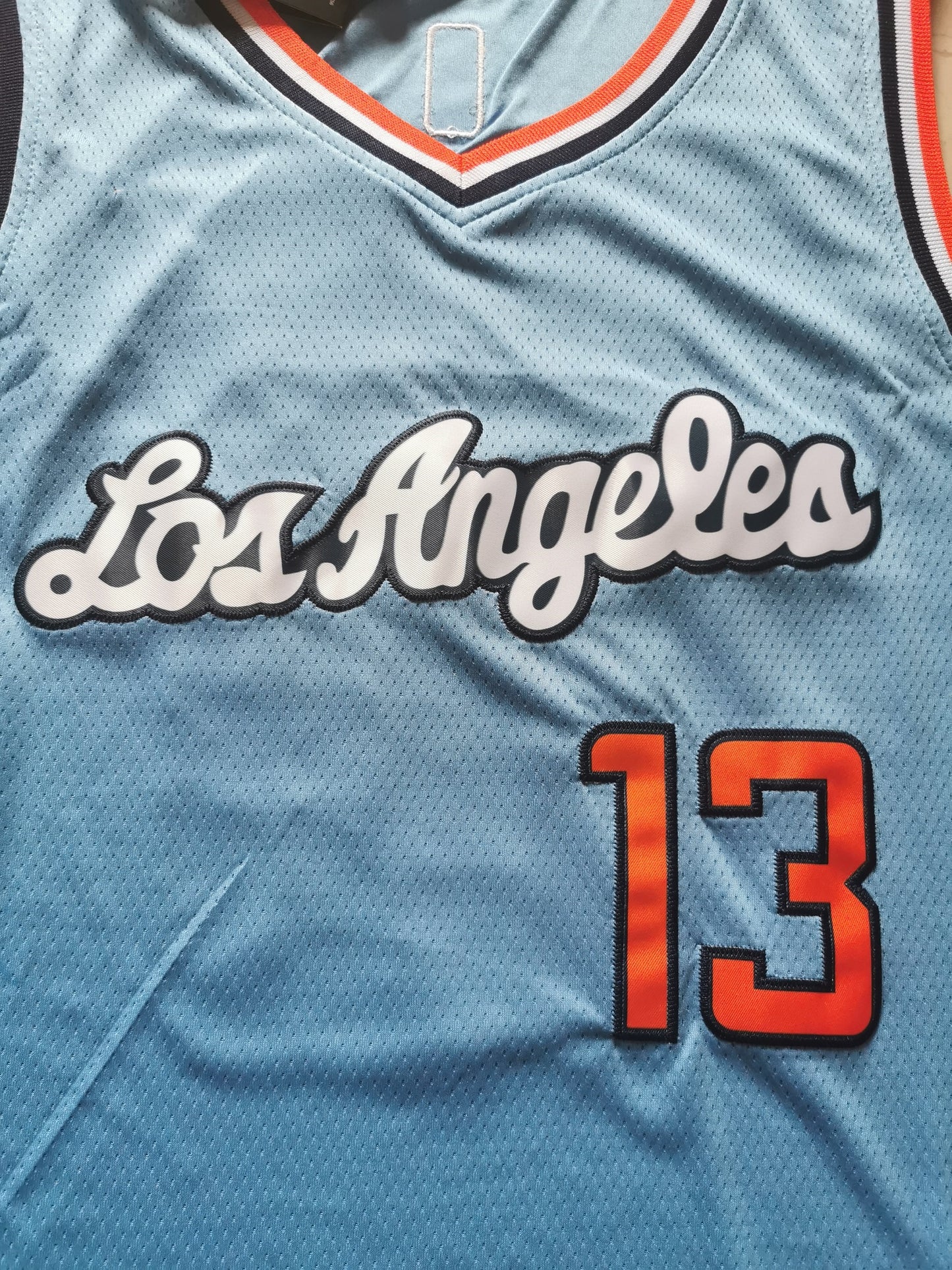 Men's LA Clippers Paul George #13 Light Blue Classics Jersey