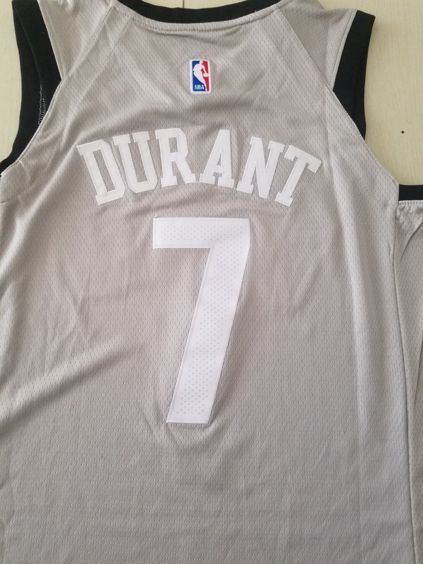 Men's Brooklyn Nets Kevin Durant Gray 2019 Fast Break Player Movement Jersey