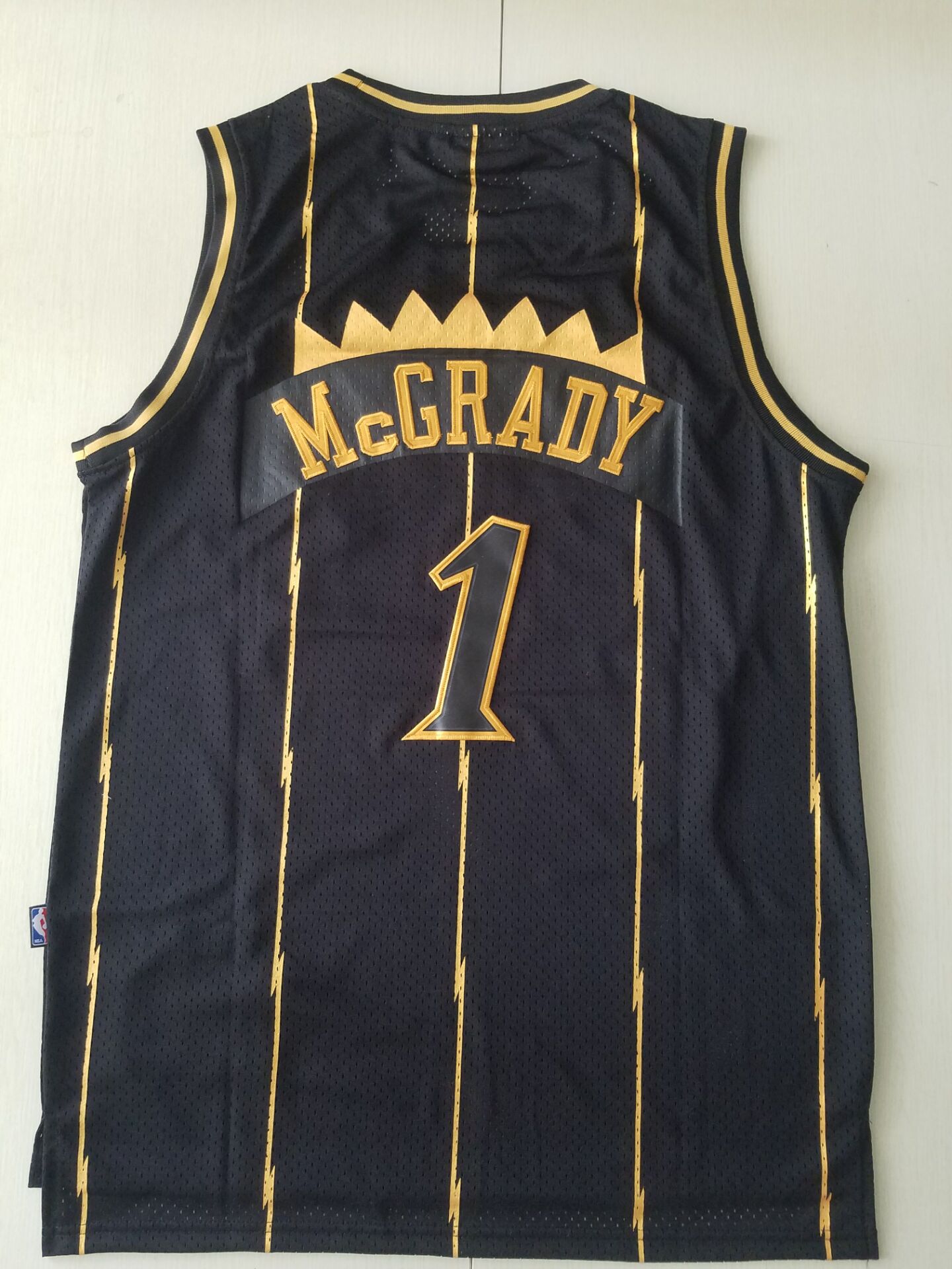 Men's Toronto Raptors Tracy McGrady Black 1998-99 Hardwood Classics Swingman Jersey