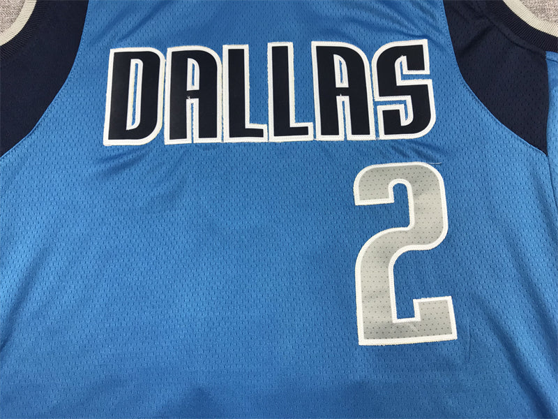 Men's Dallas Mavericks Kyrie Irving #2 Royal 2022/23 Fast Break Replica Jersey - Icon Edition