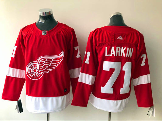 Men's Detroit Red Wings Dylan Larkin #71 Red Home Breakaway Player Jersey