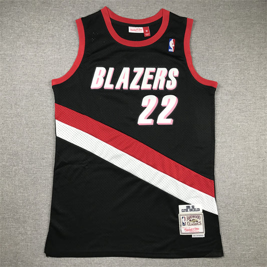 Men's Portland Trail Blazers Clyde Drexler #22 Black 1991-92 Hardwood Classics Swingman Jersey