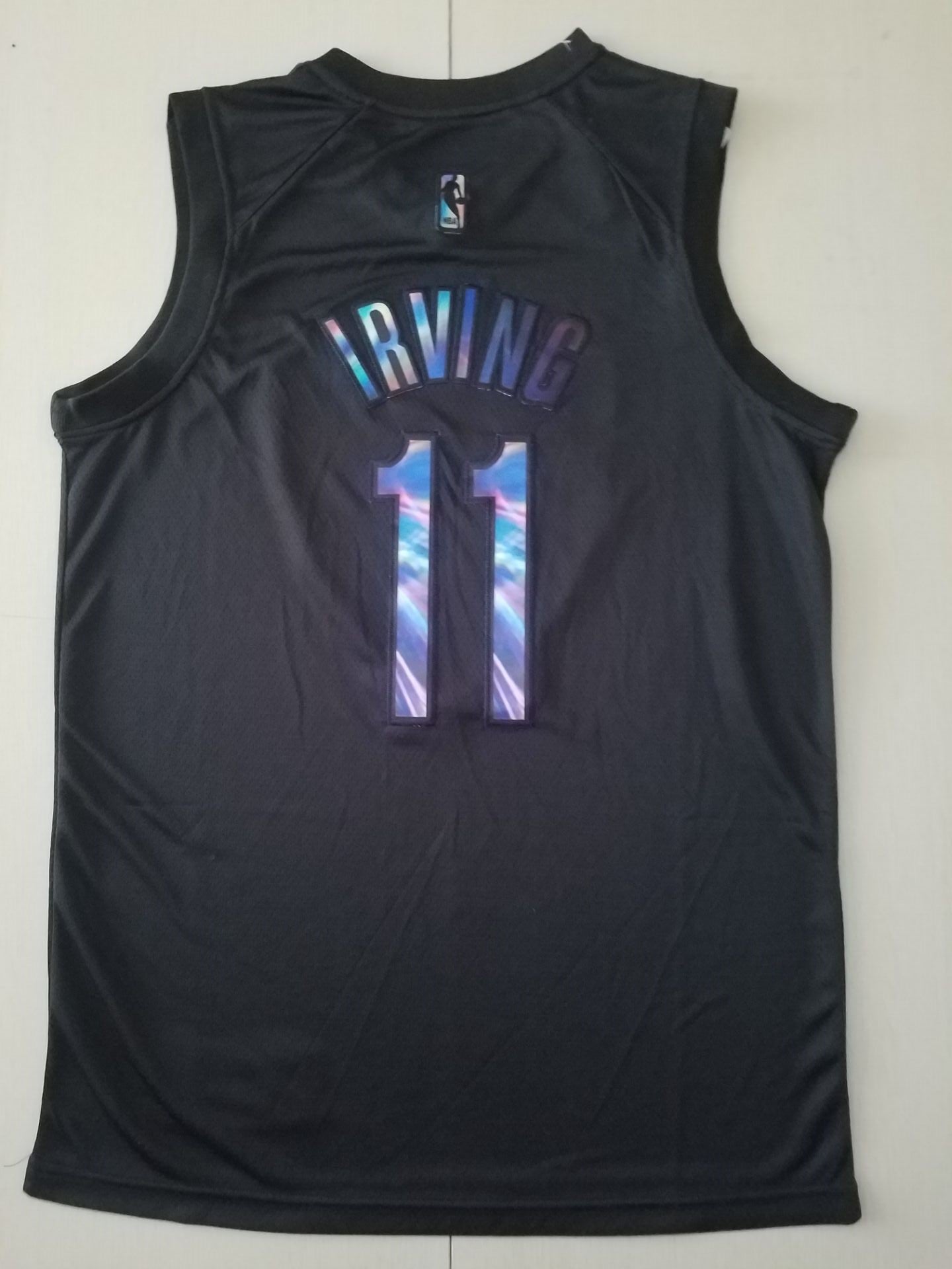 Men's Brooklyn Nets Kyrie Irving #11 Black Swingman Player Jersey