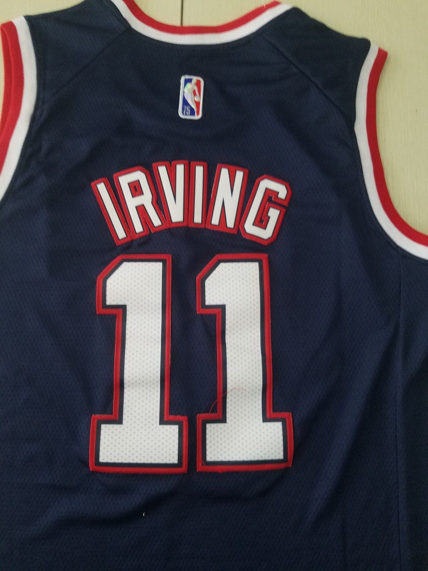 Men's Brooklyn Nets Kyrie Irving Navy 2021/22 Swingman Jersey - City Edition