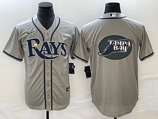 Men's Tampa Bay Rays Gray Replica Team Jersey