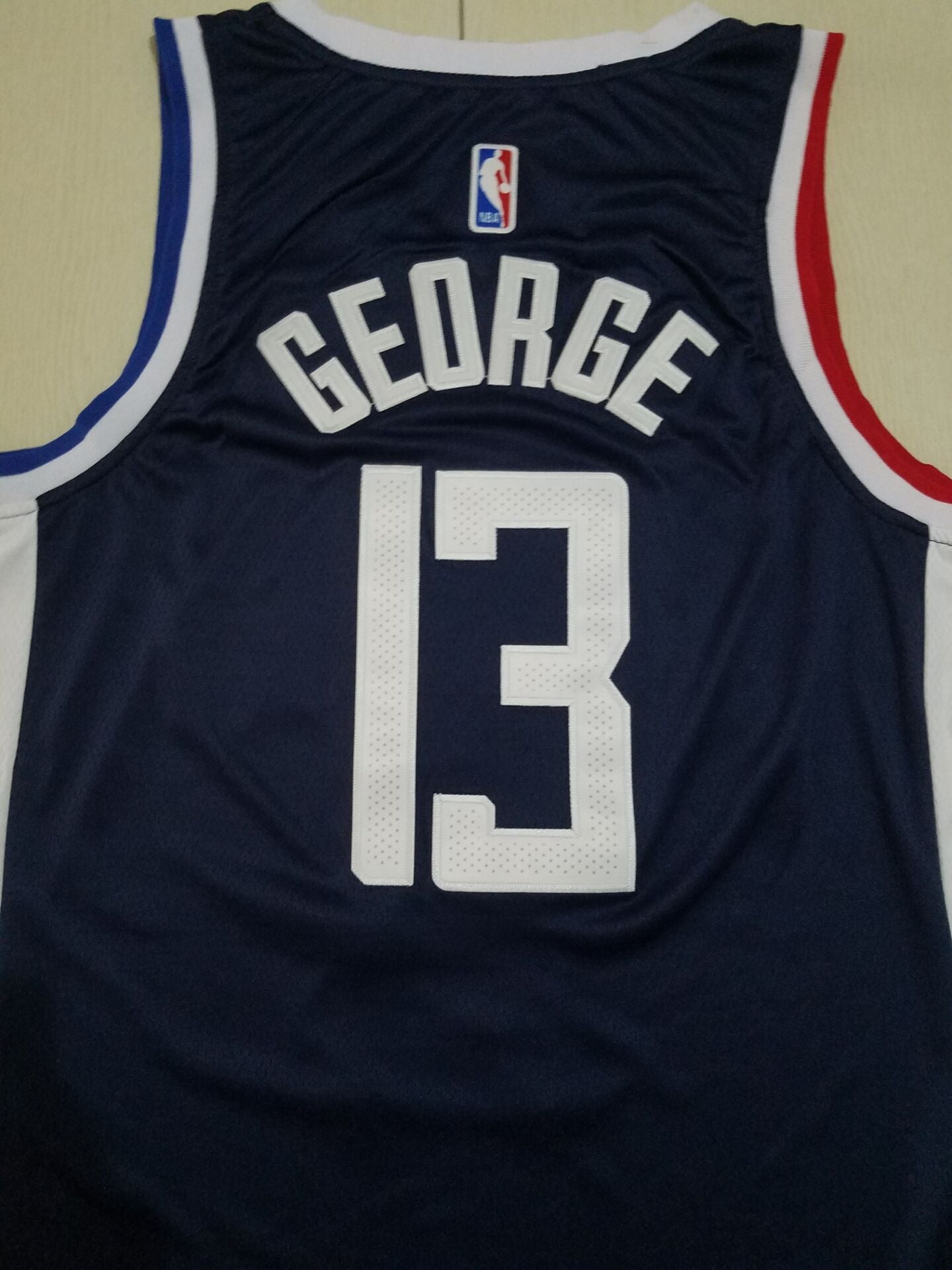 Men's LA Clippers Paul George #13 NBA Dark Blue Classics Jersey - City Edition