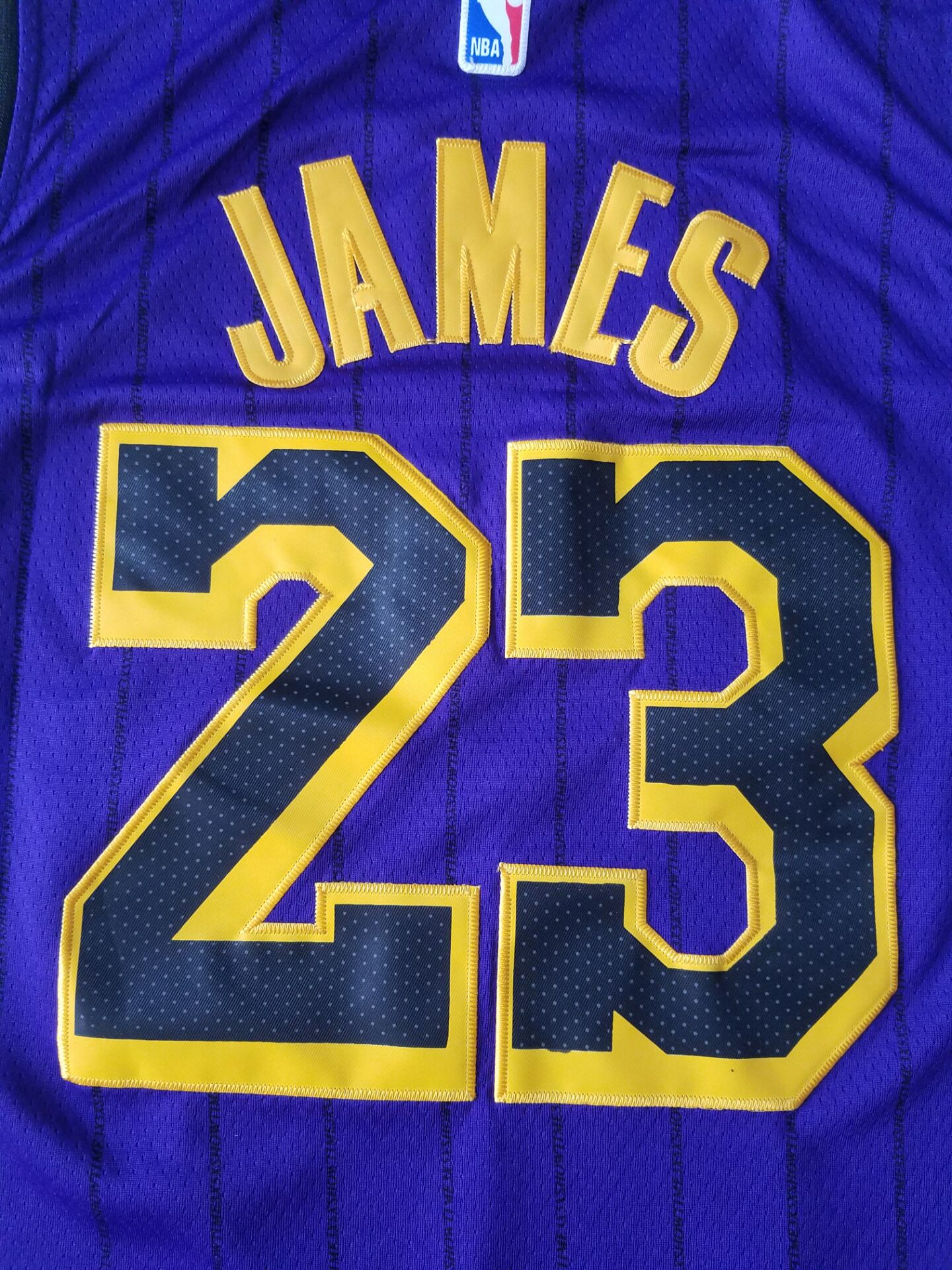 Men's Los Angeles Lakers LeBron James #23 Purple Swingman Jersey - City Edition