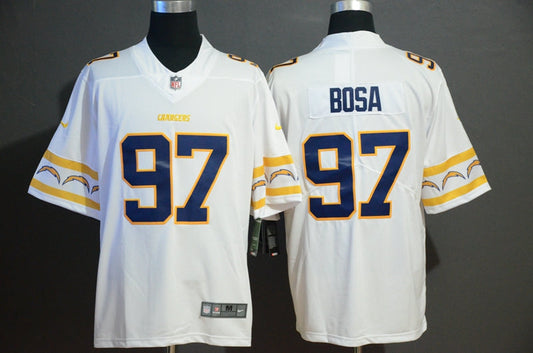 Men's Los Angeles Chargers Joey Bosa #97 White Game Player Jersey