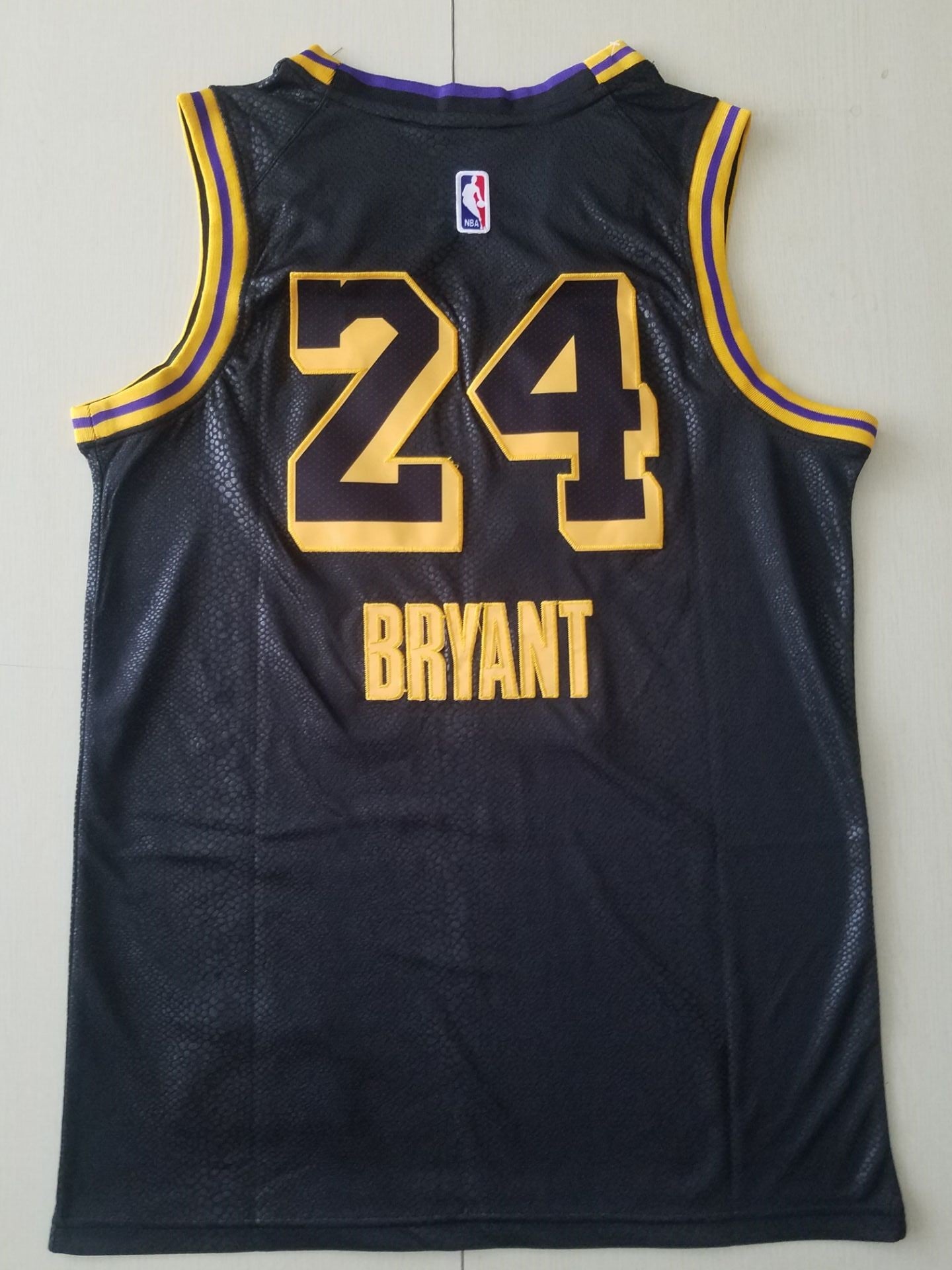 Black mamba Los Angeles Lakers Kobe Bryant #24 Jersey peach heart