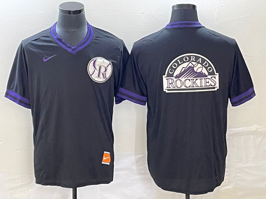 Men's Colorado Rockies Black Alternate Replica Team Jersey