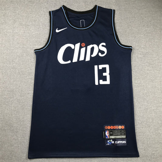 Men's LA Clippers Paul George #13 Navy 2023/24 Swingman Jersey - City Edition