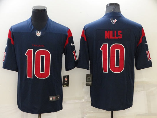 Men's Houston Texans Davis Mills #10 Navy Player Jersey