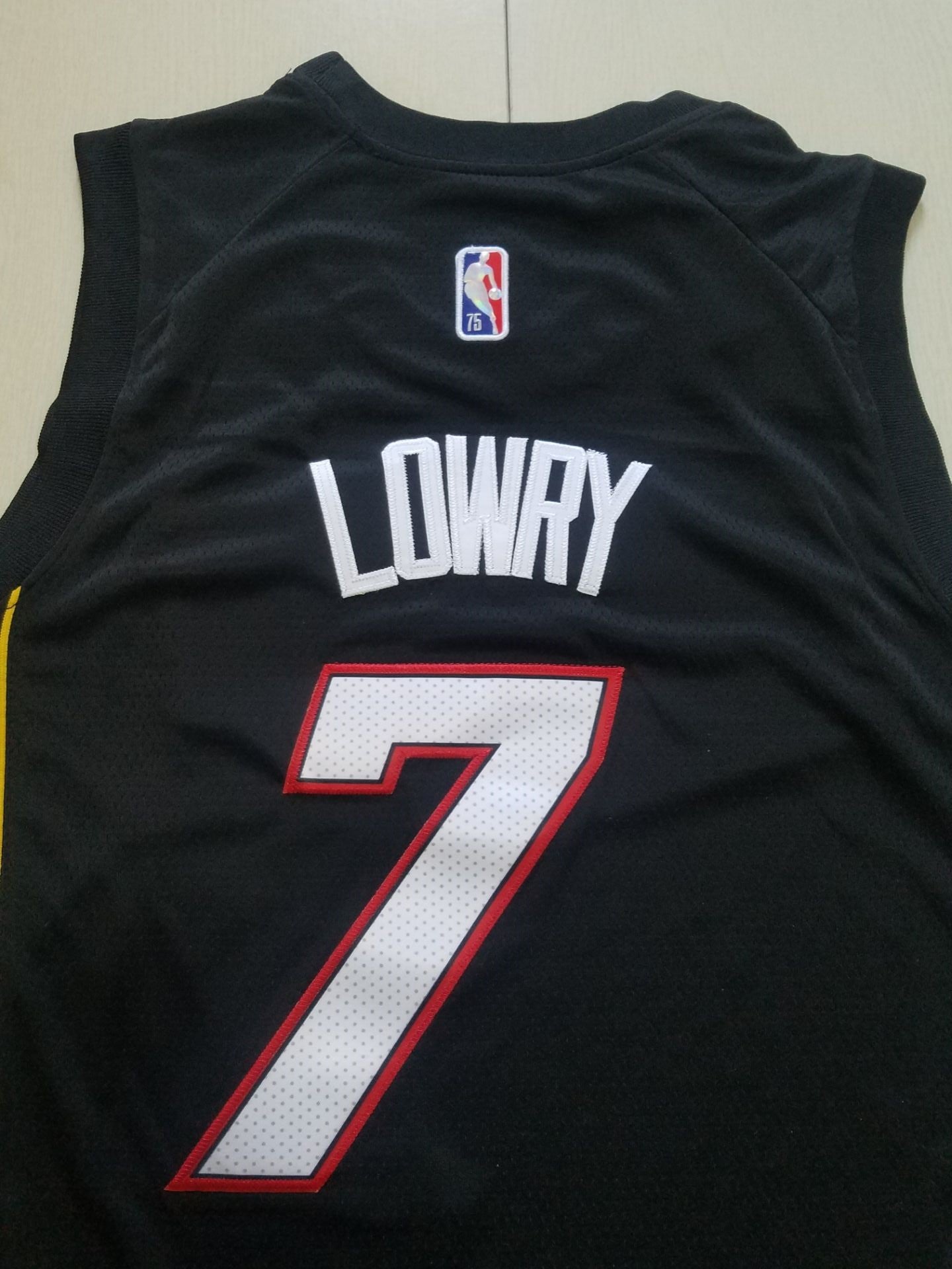 Men's Miami Heat Kyle Lowry #7 Black Swingman Player Jersey - City Edition