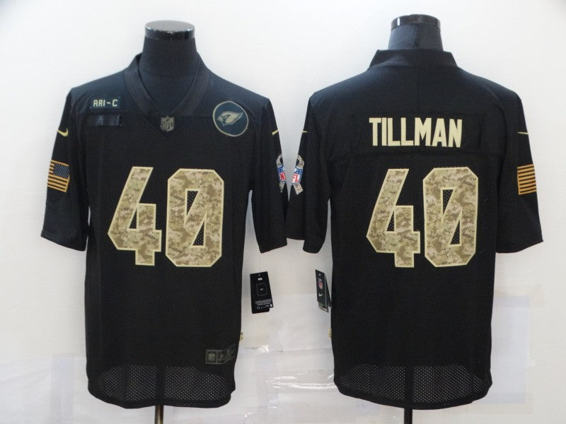 Men's Arizona Cardinals Pat Tillman #40 Black Player Game Jersey